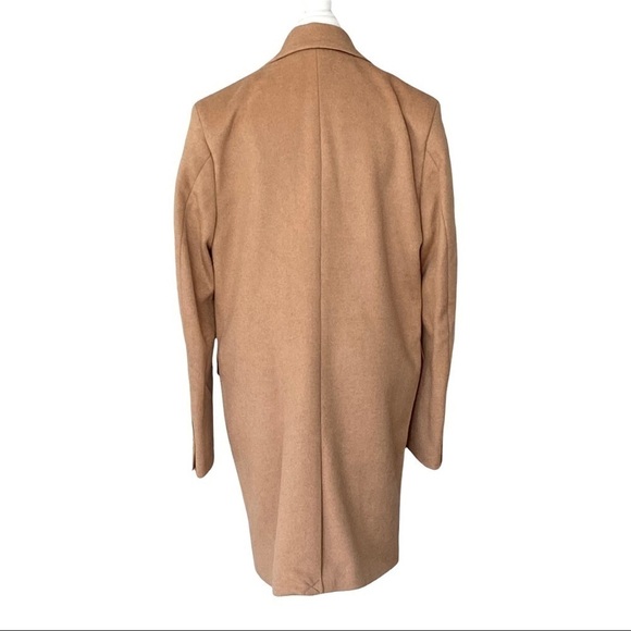 Topman Wool Blend Long Button Down Jacket - Picture 4 of 13